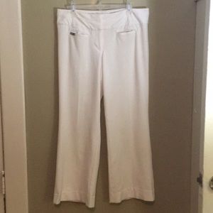 White Express wide leg dress pant